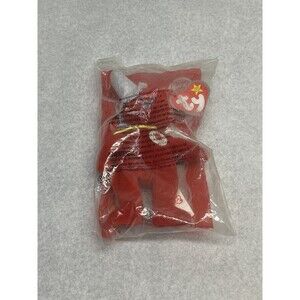 McDonald's 25th Anniversary Ty Beanie Baby Red Bear #1 2004 - New in Bag